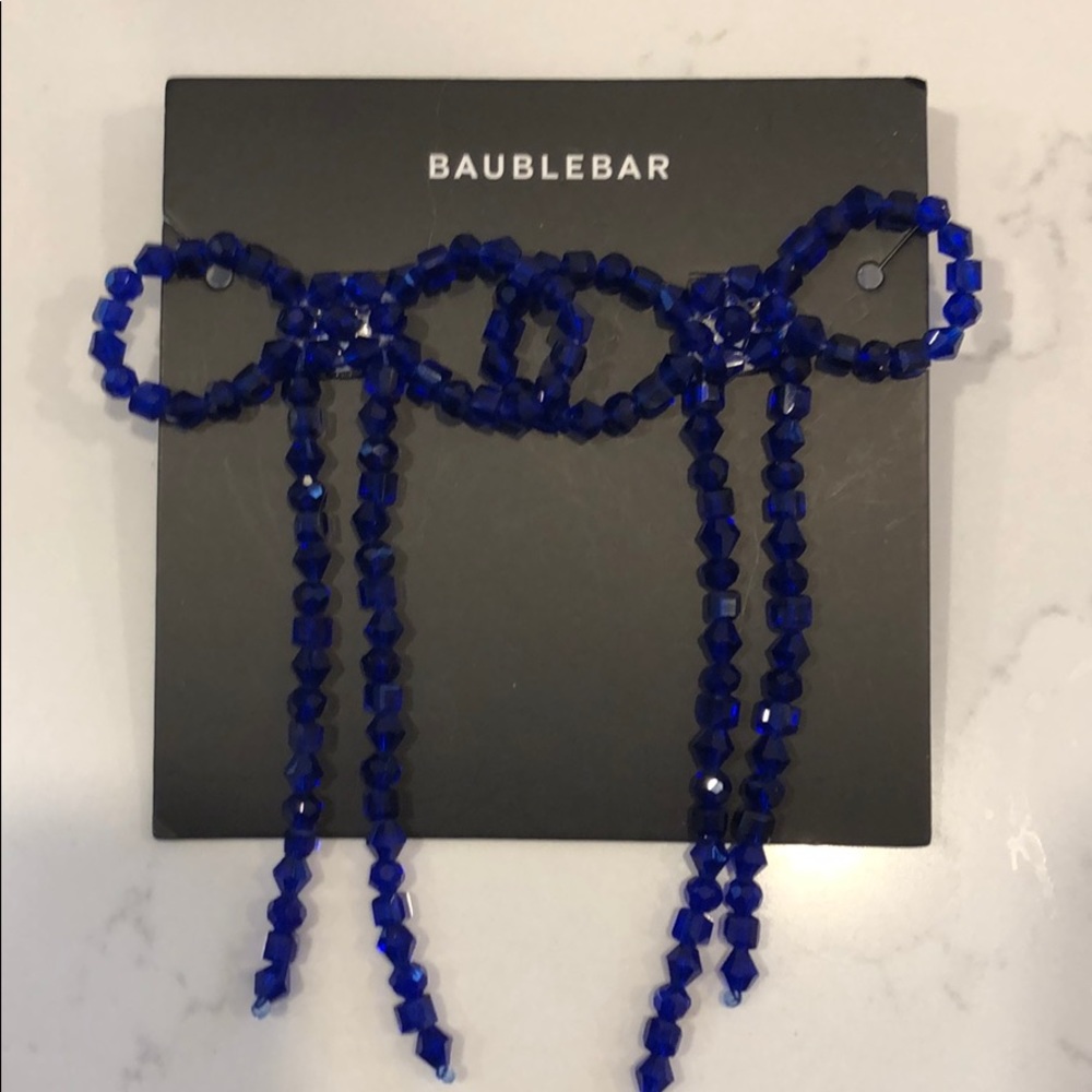 BaubleBar cute bow earrings NEW